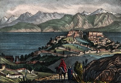 Veduta di Candela e della catena dell