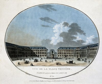 Veduta di Place Vendôme da Unknown artist