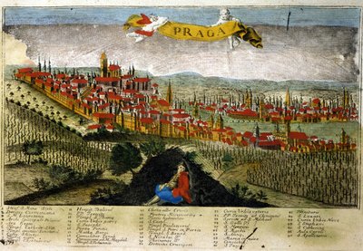 Veduta di Praga nel XVIII secolo da Unknown artist
