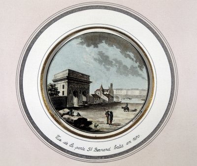 Veduta di Porte Saint-Bernard, costruita nel 1670 da Unknown artist