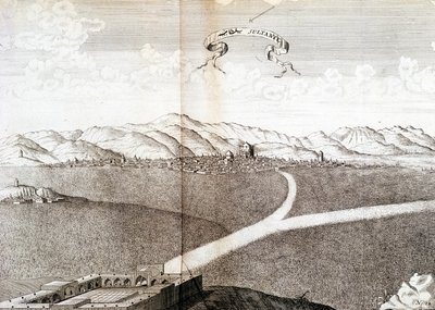 Veduta di Sultanie - in "Journal of the voyage of the Knight Chardin, Persia and East Indies, by the Black Sea and the Colchide" da Unknown artist