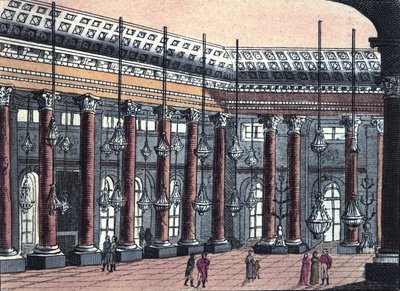 Veduta di una sala cerimoniale del Castello di Schönbrunn, ex residenza della Famiglia Imperiale Austriaca, incisione del 1820 da Unknown artist
