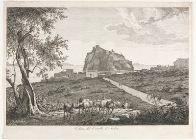 Veduta del Castello, Ischia da Unknown artist