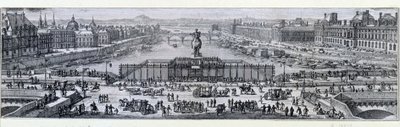 Vista del Pont Neuf a Parigi. Incisione della fine del XVII secolo Parigi, Museo Carnavalet da Unknown artist