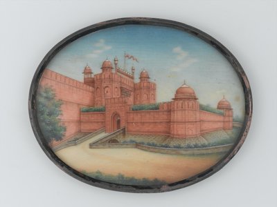 Vista del Forte Rosso, Delhi, circa 1850 da Unknown artist