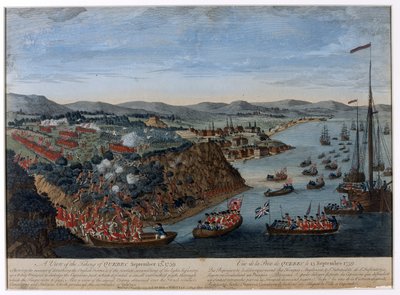 Veduta della presa di Quebec da Unknown artist