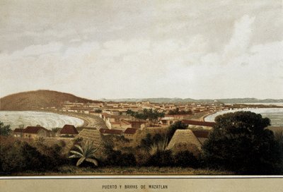 Veduta della città di Mazatlan sulla costa dell