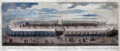 Veduta della fiera di Venezia, Italia. Incisione del XVIII secolo da Unknown artist