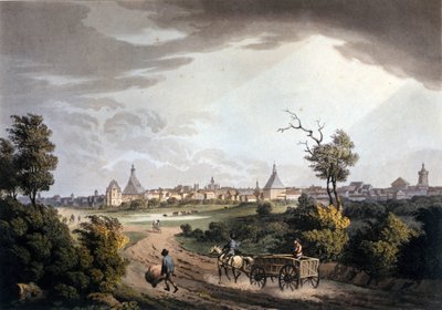 Veduta dei dintorni della città di Lipsia in Germania intorno al 1820 da Unknown artist