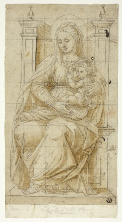 Vergine che allatta il Bambino da Unknown artist
