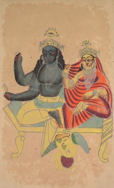 Vishnu e Lakshmi da Unknown artist
