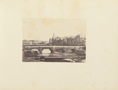 Vista dal Pont des Arts a Parigi da Unknown artist