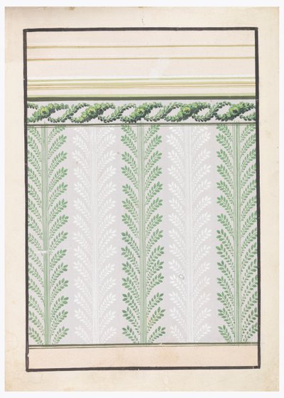 Disegno per carta da parati da Unknown artist