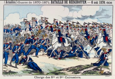 Guerra del 1870-1871: vista della battaglia di Froeschwiller da Unknown artist