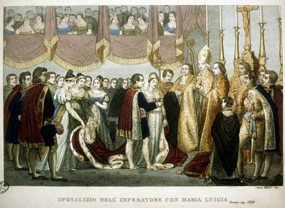 Cerimonia di matrimonio tra Napoleone I e Maria Luisa d