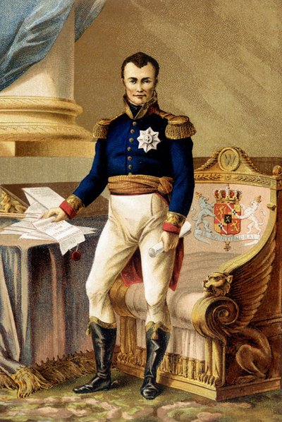 Guglielmo I dei Paesi Bassi - Guglielmo I dei Paesi Bassi (1772-1843) con la Costituzione del 1815 - Guglielmo I dei Paesi Bassi - (Guillaume Frederic di Orange-Nassau) da Unknown artist