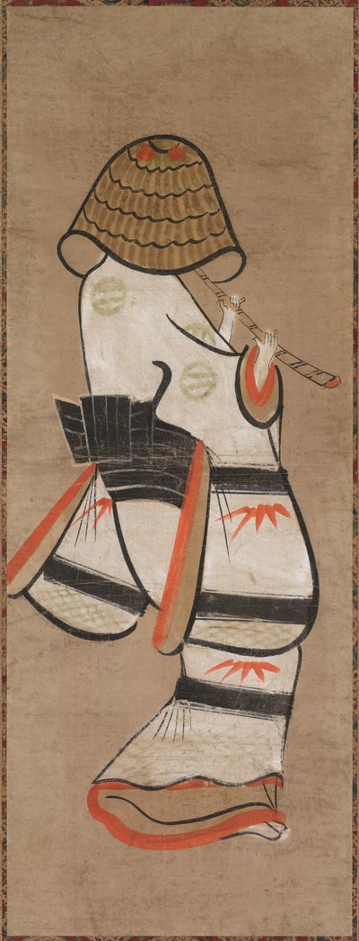 Donna come Monaco Itinerante: Onna Komuso (Otsu-e) da Unknown artist