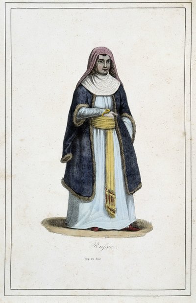 Donna della Russia - in "I diversi popoli della terra" di Padre Paul Jonhanneaud, Libreria dei Buoni libri da Unknown artist