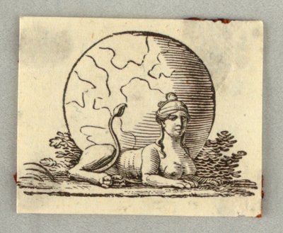 Incisione su legno. Vignetta. da Unknown artist