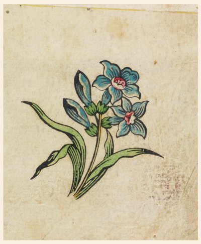 Prova di Stampa su Legno per un Tessuto Stampato da Unknown artist