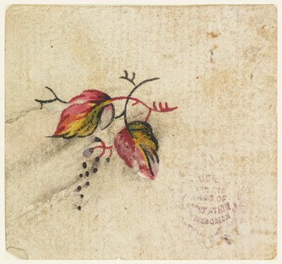 Prova di Stampa su Legno per un Tessuto Stampato da Unknown artist