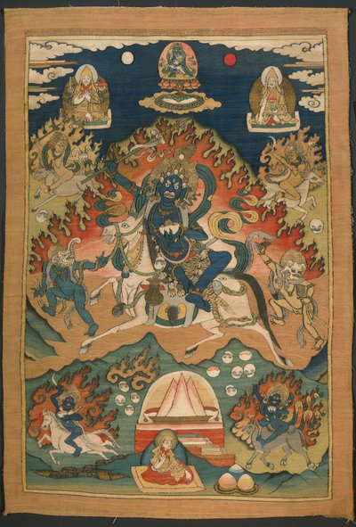 Forma collerica della dea Saraswati (Magzor Gyalmo) o Palden Llamo da Unknown artist