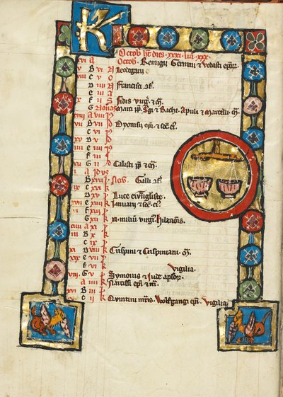 Segno zodiacale della Bilancia da Unknown artist