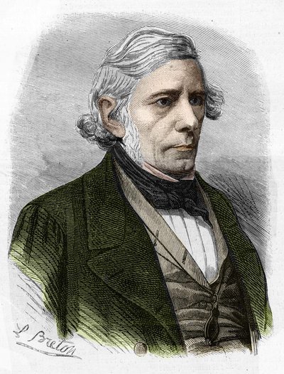 Ritratto di Victor Cousin. Filosofo francese (1792-1867). da Unknown artist