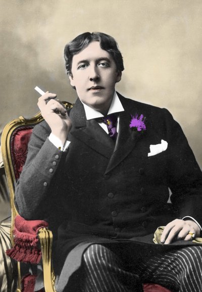 Ritratto dello scrittore Oscar Wilde. Fotografia del XIX secolo da Unknown artist