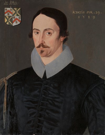 Un uomo sconosciuto, di 29 anni, possibilmente della famiglia Kempe da Unknown artist, sixteenth century