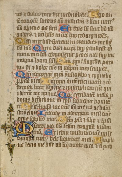 Pagina di testo decorata da Unknown artist/maker