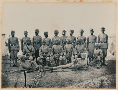 Sepoys della 28ª Fanteria Nativa di Bombay da Unknown photographer