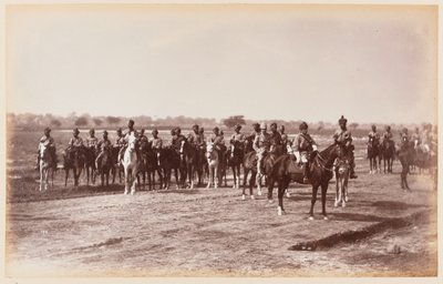 7º Reggimento di Cavalleria del Bengala, durante il Campo di Esercizio di Delhi da Unknown photographer
