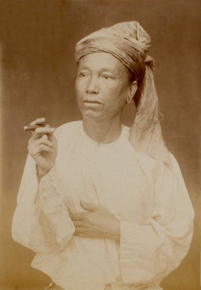 Un Uomo Birmano, c.1885 da Unknown photographer