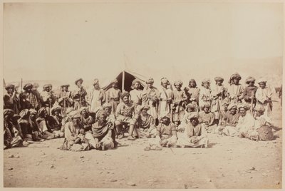 Tribù afgane a un durbar da Unknown photographer