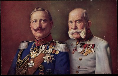 Artista Kaiser Wilhelm II, Imperatore Francesco Giuseppe I da Unknown photographer
