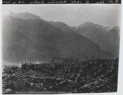 Cessate il fuoco, No. 1 British Mountain Battery, Spedizione Black Mountain, 1891 da Unknown photographer