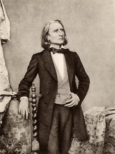 Franz (Ferencz) Liszt (1811-1886) pianista e compositore ungherese da Unknown photographer