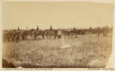 Parata funebre di S.A.I. Principe Imperiale, Zululand, 2 giugno 1879 da Unknown photographer
