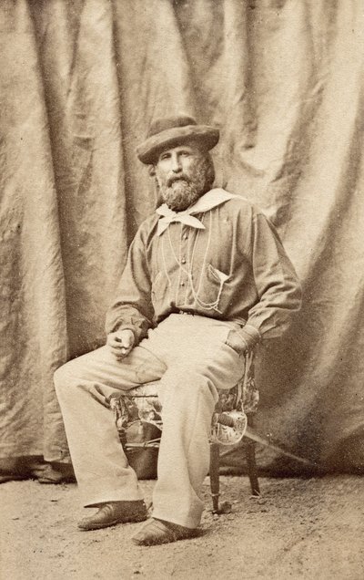 Giuseppe Garibaldi a Caserta nel 1860 da Unknown photographer