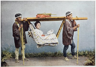 Sedia da viaggio giapponese da Unknown photographer