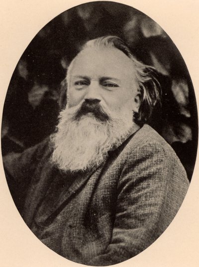 Johannes Brahms (1833-1897) compositore tedesco da Unknown photographer