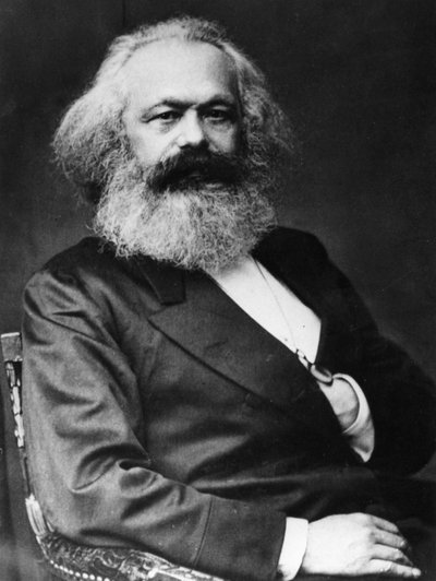 Karl Marx (1818-1893), teorico socialista e rivoluzionario tedesco da Unknown photographer