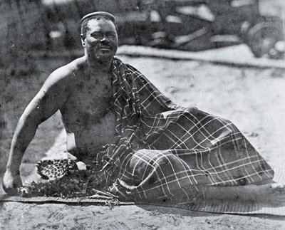 Re Cetshwayo in esilio a Città del Capo da Unknown photographer