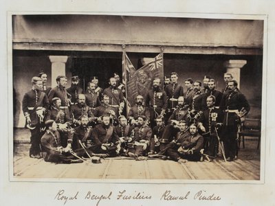 Membri del 101º Reggimento di Fanteria (Royal Bengal Fusiliers) a Rawalpindi da Unknown photographer