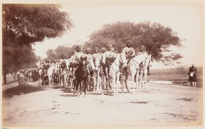 Contingente di Cavalleria Nativa di Nabha al Campo di Esercizio di Delhi da Unknown photographer