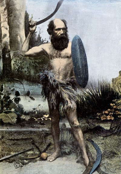 Arma nativa australiana di un boomerang da Unknown photographer
