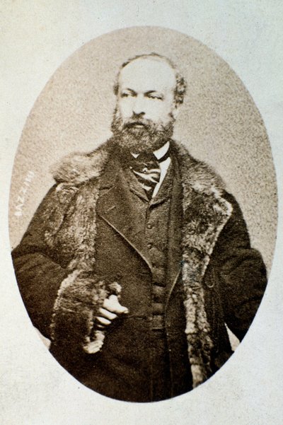 Ritratto di Antonio Bazzini, compositore e violinista italiano (foto b/n) da Unknown photographer