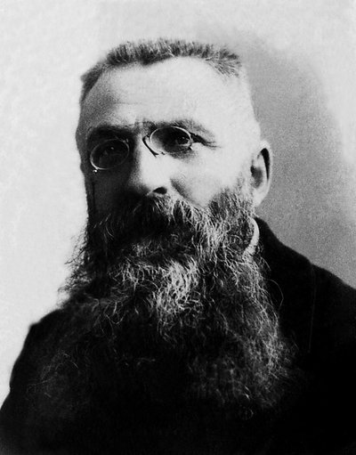 Ritratto di Auguste Rodin (1840-1917), scultore francese. da Unknown photographer