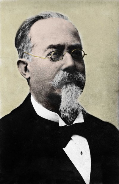 Ritratto di Cesare Lombroso (1835-1909), criminologo italiano. Fotografia della fine del XIX secolo da Unknown photographer